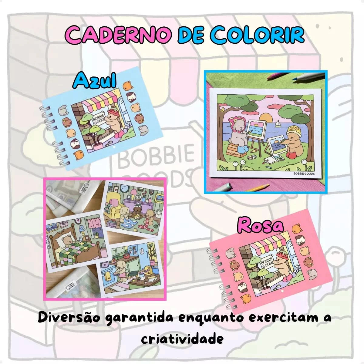 Kit Livro Bobbie Goods Original + Canetas Touch
