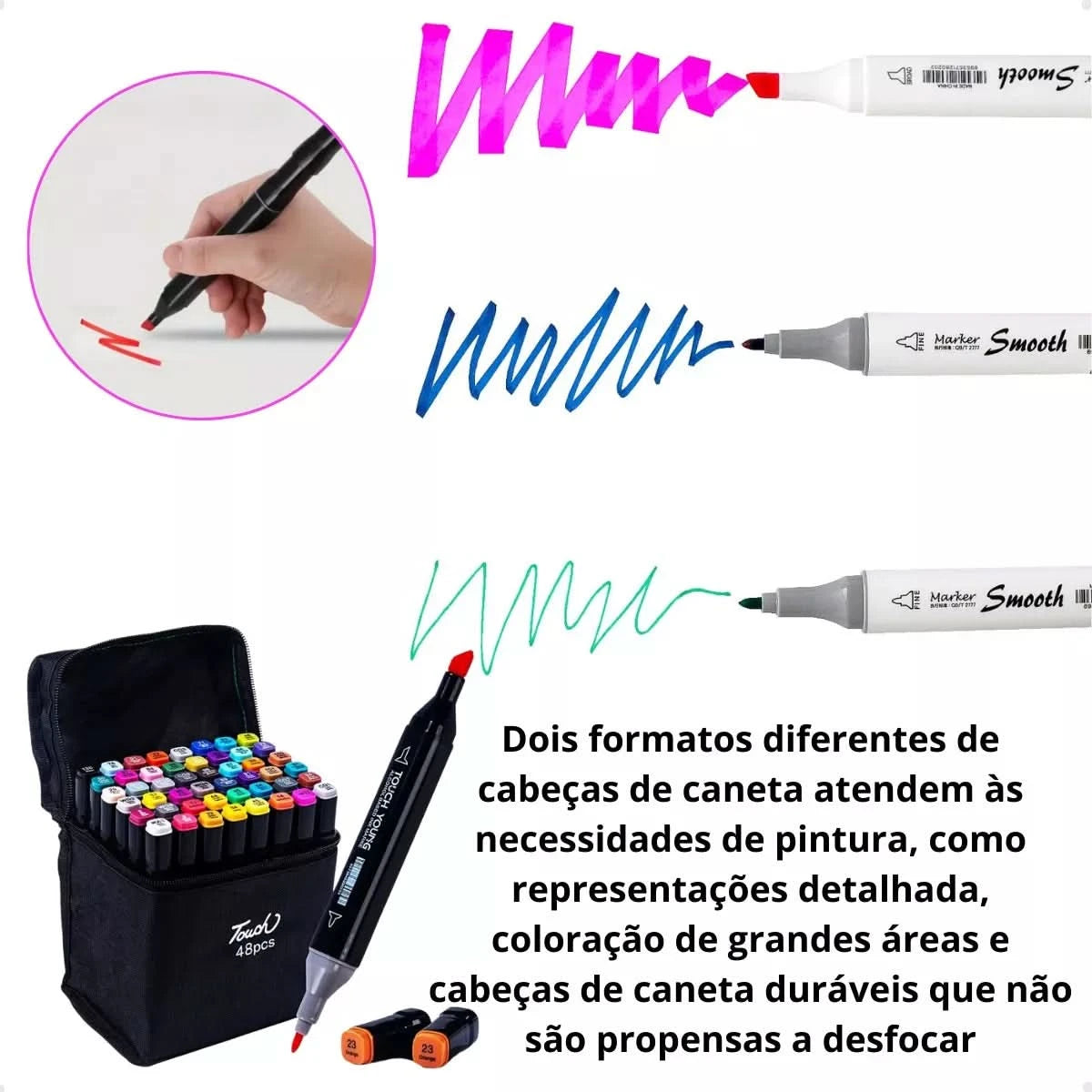 Kit Livro Bobbie Goods Capa Dura + 60 Canetas Touch